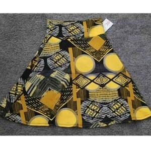 NWT! ~LULAROE~ GORGEOUS PRINT SWINGY *AZURE* SKIRT-M